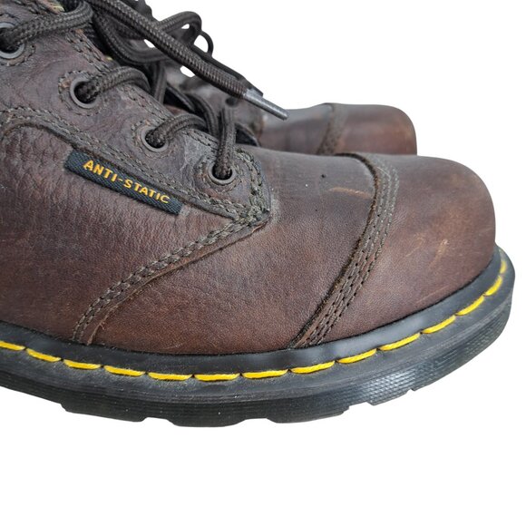 Dr Martens Brown Leather Steel Toe Safety Shoes Size UK 5 Womens 7 Mens 5 Work - Picture 13 of 13
